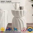 Oikiture Coffee Side Table Bedside End Stool Stand Stone Indoor Outdoor Terrazzo