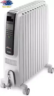 Dragon 4 Electric Oil Heater 2400W, 11 Fin, Timer,Thermostat,LED Display - White