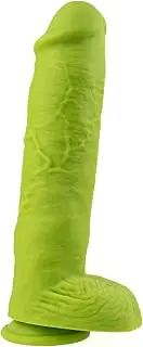 Incredible Dong - Large 12" Glow-in-the-Dark Silicone Dildo with Suction Cup Base