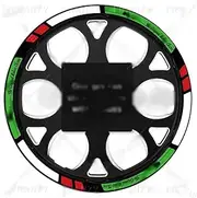 Reflective Motorcycle Wheel Sticker Hub Decals Rim Stripe Tape for Vespa 300 Gts 300 Gts125 Gts 250 Lx125 Spring Sprint (Color : A1)