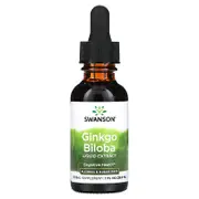 Swanson, Ginkgo Biloba Liquid Extract, Alcohol & Sugar Free, 1 fl oz (29.6 ml) (250 mg per Serving)