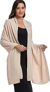 [olyrjie] Chiffon Shawl and Wraps for Women Warm Scarves Wedding Evening Bridal Scarfs Pashmina Shawls, Champagne, One Size