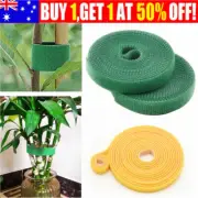 1 Roll Tie Tape Plant Ties Hook Loop Garden Supports Bamboo Cane Wrap Support
