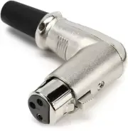 Hosa XRR-318F Right Angle, 3-Pin XLR Female w/ Clamp Strain Relief