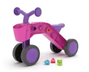 Chillafish ItsiBitsi Ride-on with Play Blocks and Storage Basket Pink