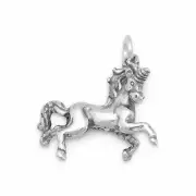 Sterling Silver Trotting Beauty! Unicorn Charm