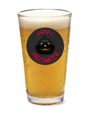 Halloween - (Black Jack) - 16oz Pint Beer Glass Pub Barware Seltzer Cocktail Tea