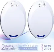 2pack - Ultrasonic Electronic Repulsive - Best Plug -in - Eliminate - Rodents, Squirrels, Mouses, Rats, Bats, Insects