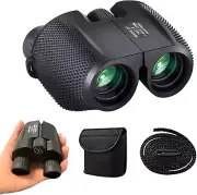 Compact Binoculars, Foldable Waterproof BAK-4 Binoculars 10 X 25 Prism Hunts Bir