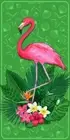 New Garden Green Flamingo Beach Bath Pool Gift Towel Bird Pink Starfish Shells