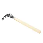 Garden Hand Rake 5 Steel Tines Claw Cultivator For Tilling Loosening Soil Spare