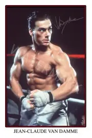 Jean-Claude Van Damme large signed 12x18 inch photograph poster -Top Quality