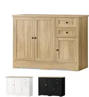 ALFORDSON Buffet Sideboard with 1 Adjustable Shelf and 2 Drawers, Cupboard Cabinet with 3 Doors, Large Cabinet Storage Pantry for Kitchen, Hallway, Living Room, Bedroom and Bathroom, Oak
