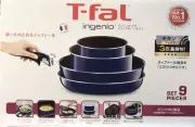 T-FAL frying pan 9-point set detachable handle Ingenio Neo Grand Bleu Premia NEW