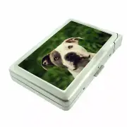 Dog Pit Bull 05 Cigarette Case w/ Built In Lighter