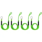 Bungee Dock Lines for Boats - Stretchable Dock Rope with Hook & Foam Float 4-...