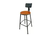 Osca Set of 4 Brown Timber Seater Bar stool