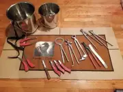 Professional Horse Equine Kit Farrier's Choice Tools Nipper Clincher Rasps Hoof