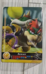 Brand New Mario Sports Superstars Amiibo Card Bowser Tennis