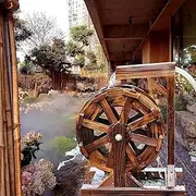 Garden Water Wheel Fountain Waterfall Feng Shui Wheel with Bracket for Balcony Terrace Garden Decoration Independent Pond Fountain Water Pump (Size : 80cm(31.5inch))