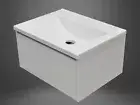 Bathroom Vanity Unit - 600mm or 750mm Polyurethane Wall Hung Cabinet Only