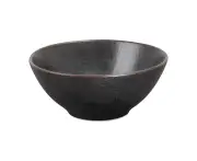Olympia Fusion Round Large Bowl 204mm - Black - Porcelain