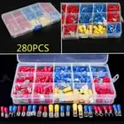 280PCS Insulated Copper Crimp Spade Terminal Connector Kit for Electrical Wire