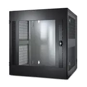 APC NetShelter 13U Wallmount Rack Cabinet Glass Door Double Hinged Server Depth