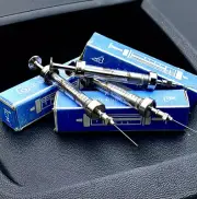 Set of Soviet glass syringes with a capacity of 1 ml.