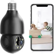 Light Bulb Security Cameras 5G&2.4G Security Cameras Wireless Outdoor Indoor 2K