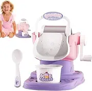 Ice Cream Maker Machine - Soft Serve frozens Dessert Maker | Manual Quick Results, Ice Cream, Sorbet, frozens Treat Machine, Long-Lasting Cooling, Easy-to-Use Ice Cream Maker for Homemade Desserts