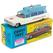 Corgi Model Club 437 - Superior Ambulance on Cadillac Chassis Diecast inc COA