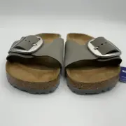 Birkenstock New w/ Box Madrid Big Buckle Dove Gray Nubuck Regular Select Size
