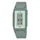 【CASIO 卡西歐】輕巧電子錶 墨綠色 環保材質錶帶 生活防水 LED照明 LF-10WH(LF-10WH-3)