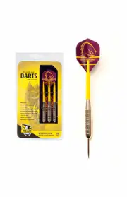 Brisbane Broncos NRL Brass Darts 3 Darts Flights & Shafts