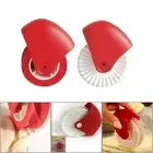Kitchen Pizza Pastry Lattice Cutter Pastry Pie Decor Cutter Plastic Wheel PJ