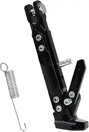 Lift Stand Motorcycle Kickstand Parking Kick Stand Bracket Foot Side Supportor Crutch Holder Dirt Bike Motorbike Universal Bracket swingarm spool(Black)
