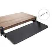New 25.59x9.64in Adjustable Keyboard Tray, Under Desk Slide-Out Drawer