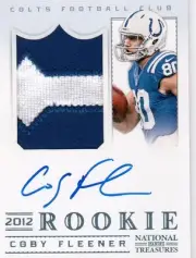 2012 TREASURES COBY FLEENER GOLD AUTO PATCH RC #5/5 RARE