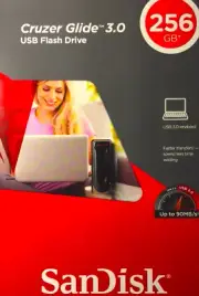 NEW SanDisk CZ600 Cruzer Glide 256 GB USB 3.0 Flash Drive