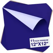 Royal Blue Heat Transfer Vinyl Bundle- 10 Pack 12"X12"Sheets HTV Vinyl, Iron on
