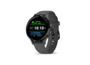 Garmin Venu 3S Smart watch, GPS, Wi-Fi, silicone strap, Pebble Gray Slate