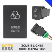 ZOMBIE LIGHTS - BLUE LED Push Switch Suit MAZDA BT50 BT-50 TF 2021+ 3rd GEN (for: Mazda)