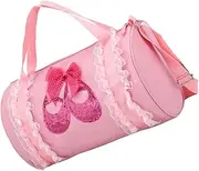 Ipetboom Dance Bag Cute Single Shoulder Storage Bag for Ballet Latin Dance for Gym Activities Versatile Cross with Beautiful Shoe Pattern