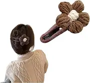 Flower Hair Clips Alligator Barrettes Flower Hair Pins Cute Hair Accessories for Women Girls Brown Hair Clips Flowers Christmas Birthday Gifts