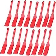 100pieces Silicone Thin Spatula Omelet Spatula Turner Long Crepe Spatula Heat-Resistant Cooking Spatula Non-Stick Pancake Spatula for Cooking Egg Burgers Pizza Pancake Steak Omelet Crepes (Red)