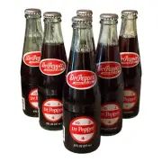 Vtg Dr. Pepper Bottles 8oz 10-2-4 Set Of 6 Opening Day 1994 Ballpark Arlington