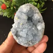 538g National Blue Celestite Crystal Geode Cave Mineral Specimen Mh1036