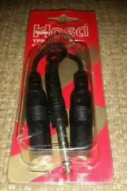Hosa 1/4" TS Male to Dual 1/4" TSF Female Y-Cable - YPP-111 Mono Adapter