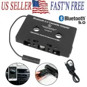 1 Bluetooth In Car Audio Tape Cassette Adapter Converter FOR IPhone Android MP3